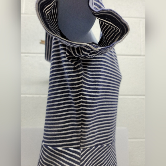 Old Navy Off Shoulder Blue and White Striped Dress - Picture 4 of 9